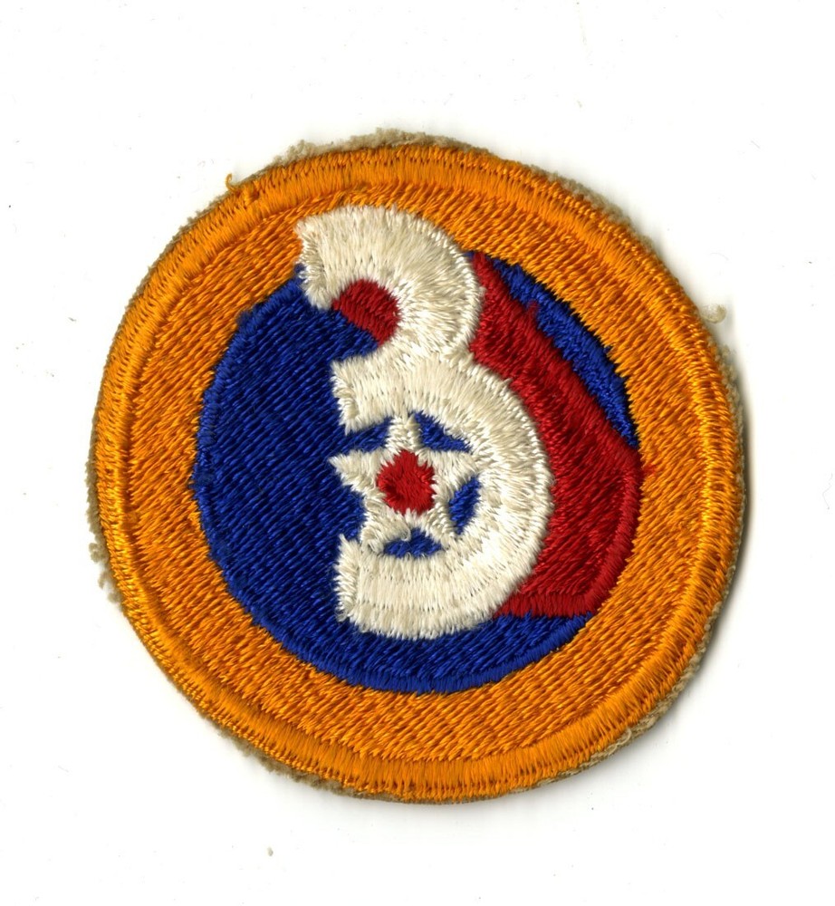 3rd Air Force Patch White Back WWII Vintage Florida Antisubmarine