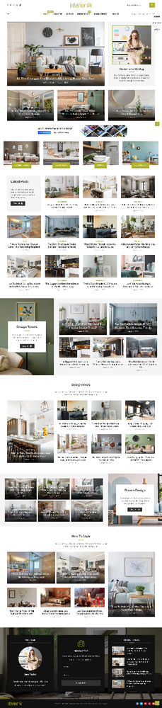 Interior Design Website with Free VPS Web Hosting and Installation