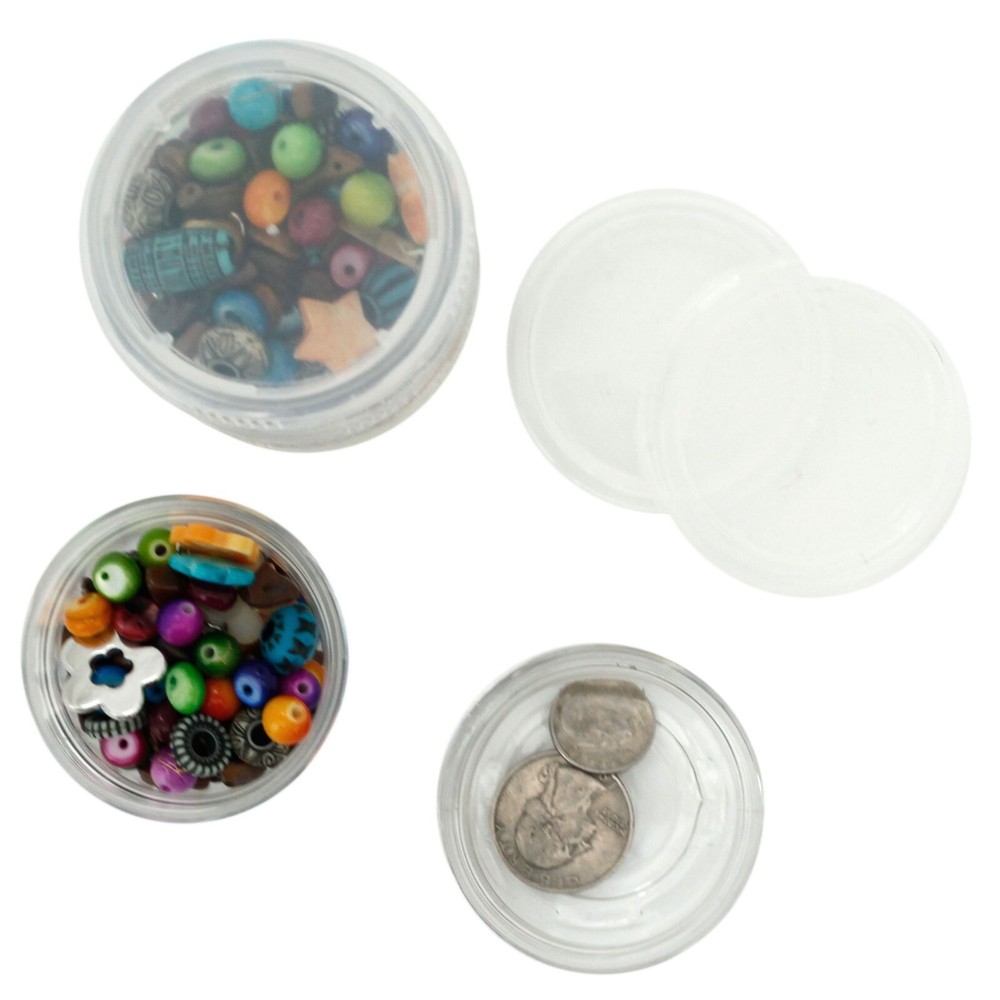 Storage Containers Stackable Interlocking Detachable 5 For Beads Crafts Medicine