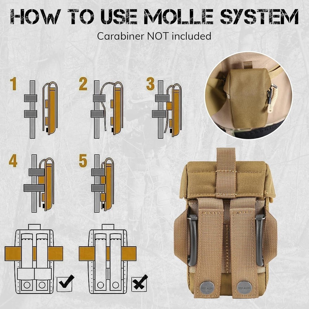 Rangefinder Pouch with Protective Padding and Quick-Release Buckle
