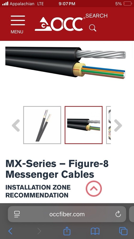 Fiber Optic Wire - MX006ASLX9KAG3 - 2,000’ Spool