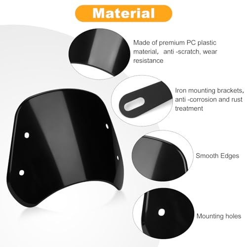 Motorcycle Front Universal Windshield Windscreen Wind Deflector Fairing Front