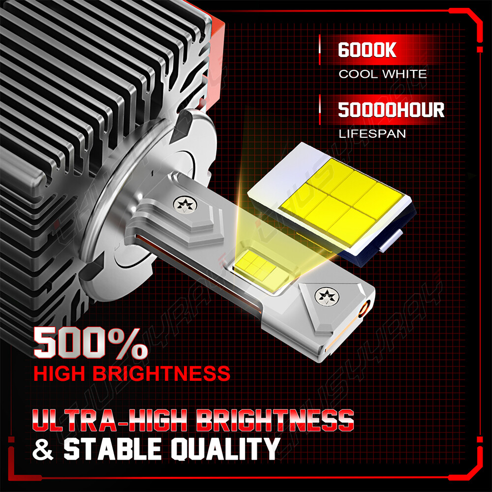 D5S LED Headlight Bulbs High-Low for chevy Silverado 1500 2016-2018 Replace HID