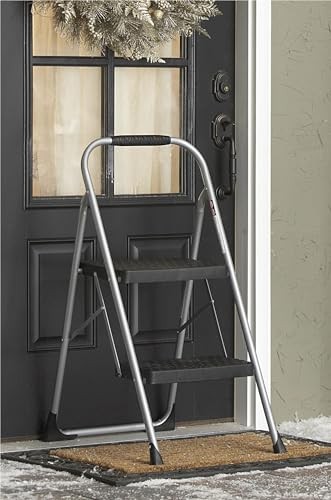 11308PBL1E COSCO 2-STEP BIG STEP STEEL STEP STOOL - GRAY