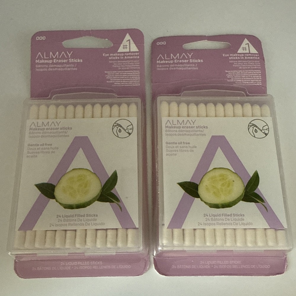 2 Almay Makeup Eraser Sticks 24ct each