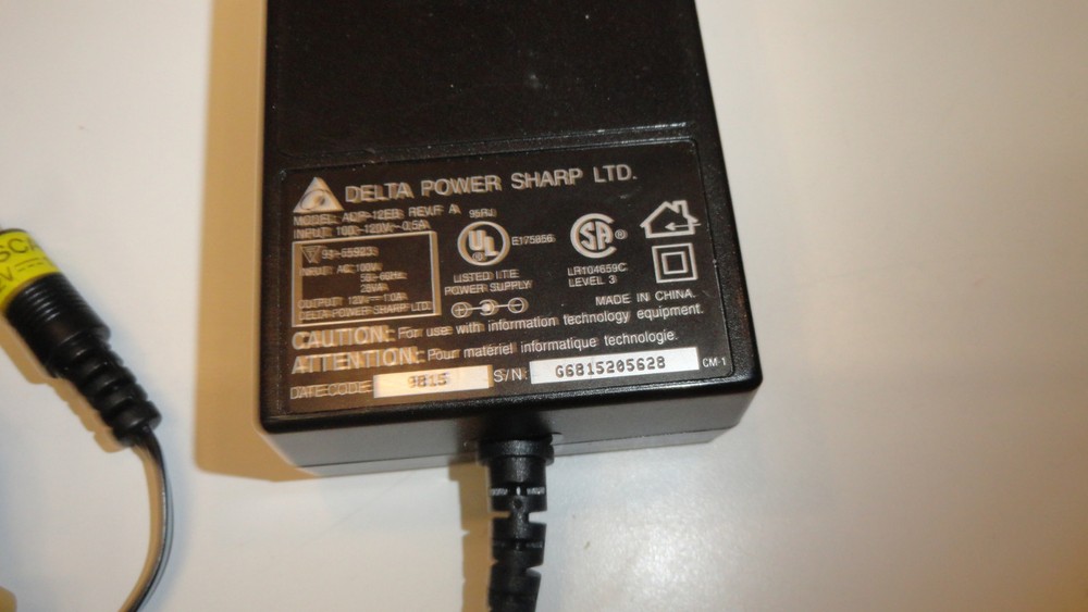 SS13: Delta Electronics Laptop AC Adapter ADP-12EB