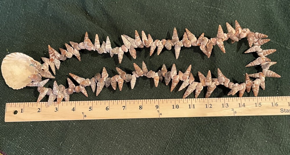 Handmade Shell Necklace Pullover 16"