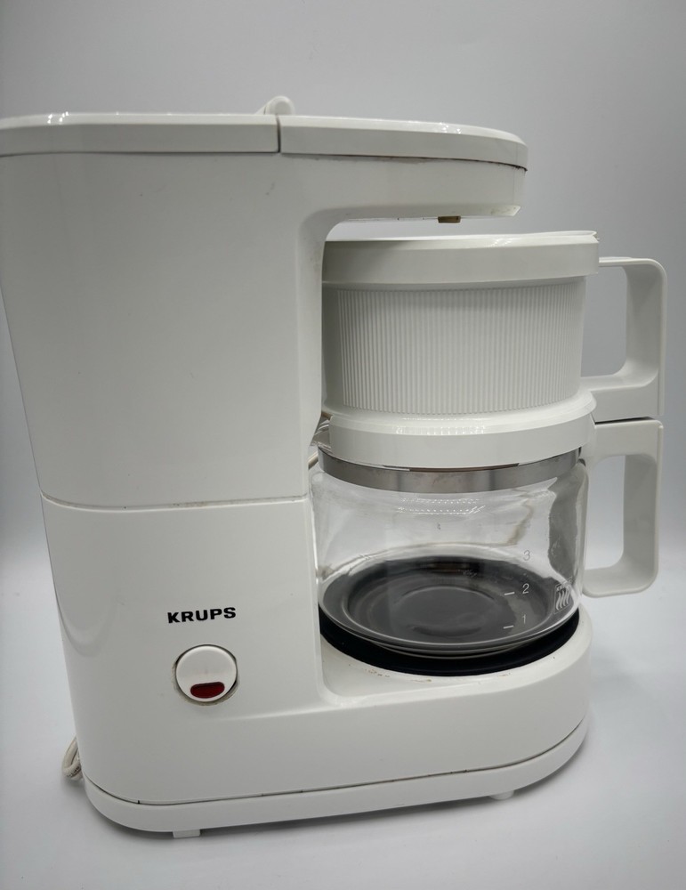 Krups Brewmaster Jr. Coffee Maker 4 cup Model 170 White