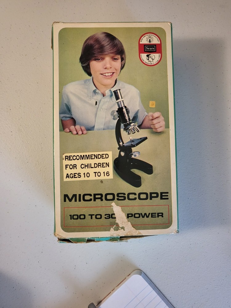 Vintage Gilbert Microscope and Slide set