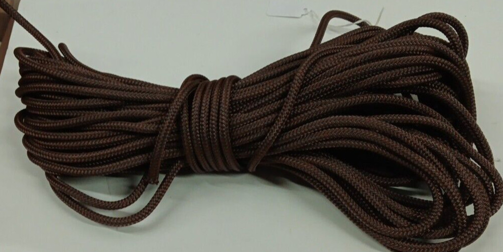 5/16 x 200 ft. Double Braid-Yacht Braid polyester rope. Brown