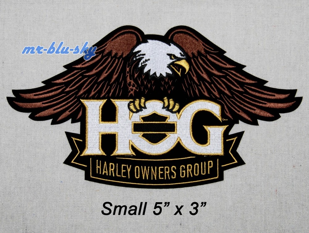 Small Eagle Gold Patch ~ Harley Davidson Owners Group H.O.G.