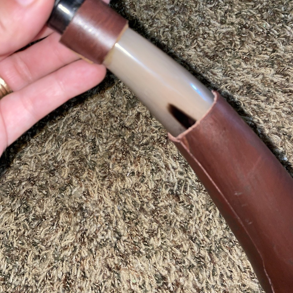 powder horn With Real Leather Without Caps Or Strap