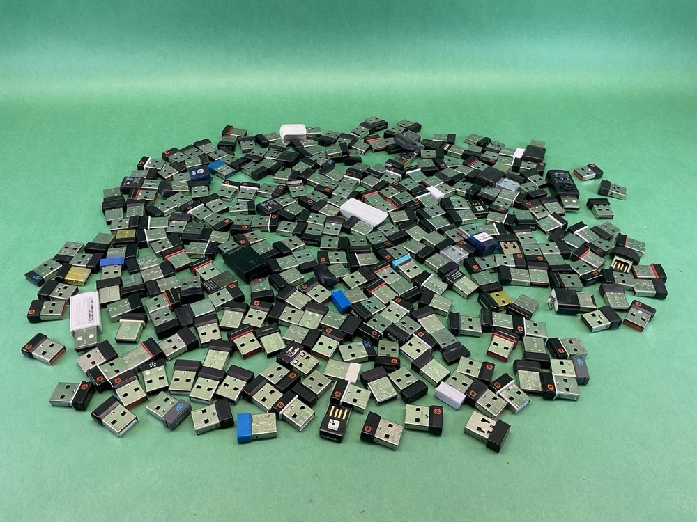 Lot Over 275 Usb Receiver Dongles. Mostly Logitech - Many Unifying Nano UNTESTED