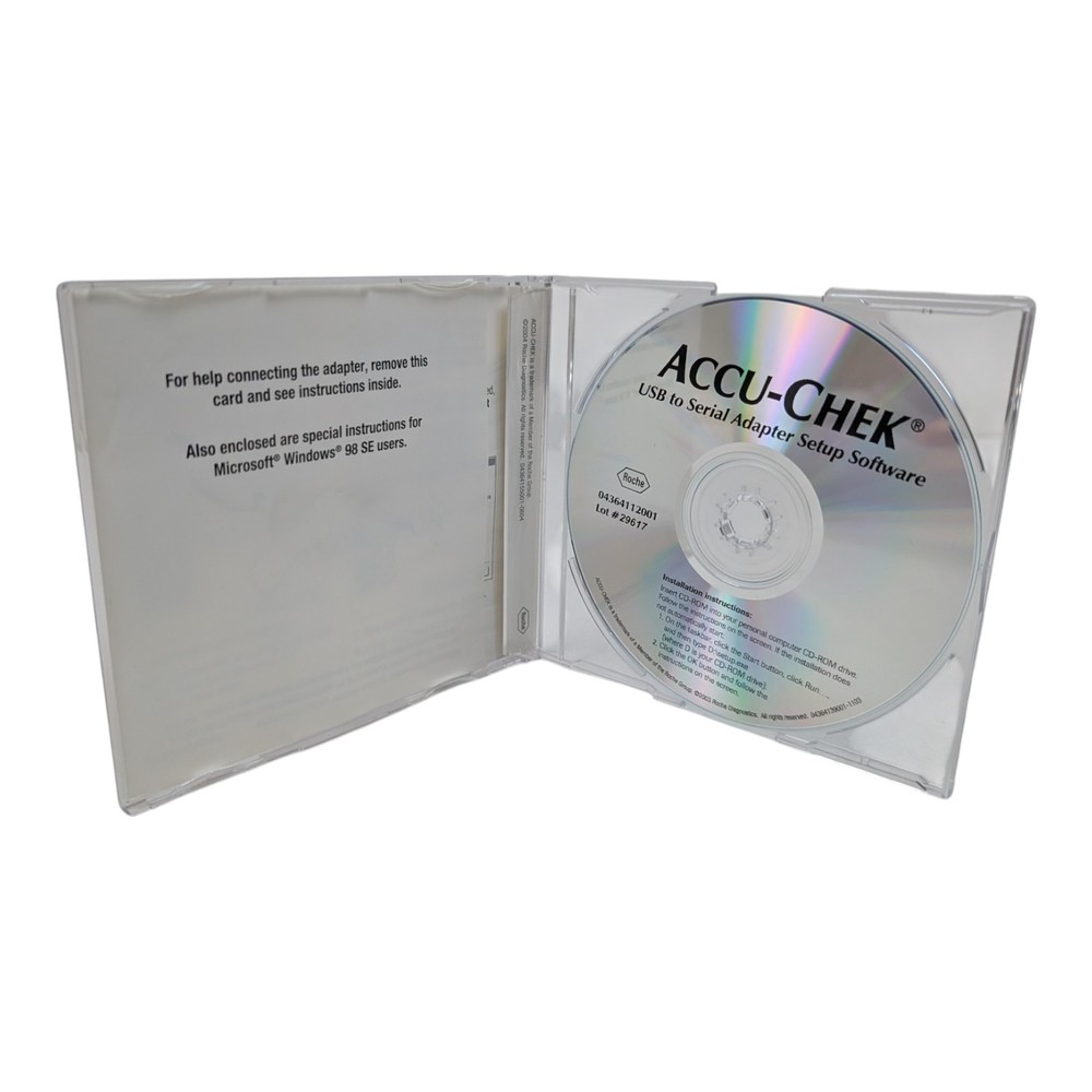 Accu-Chek USB to Serial Adapter Setup Software CD-ROM Disc