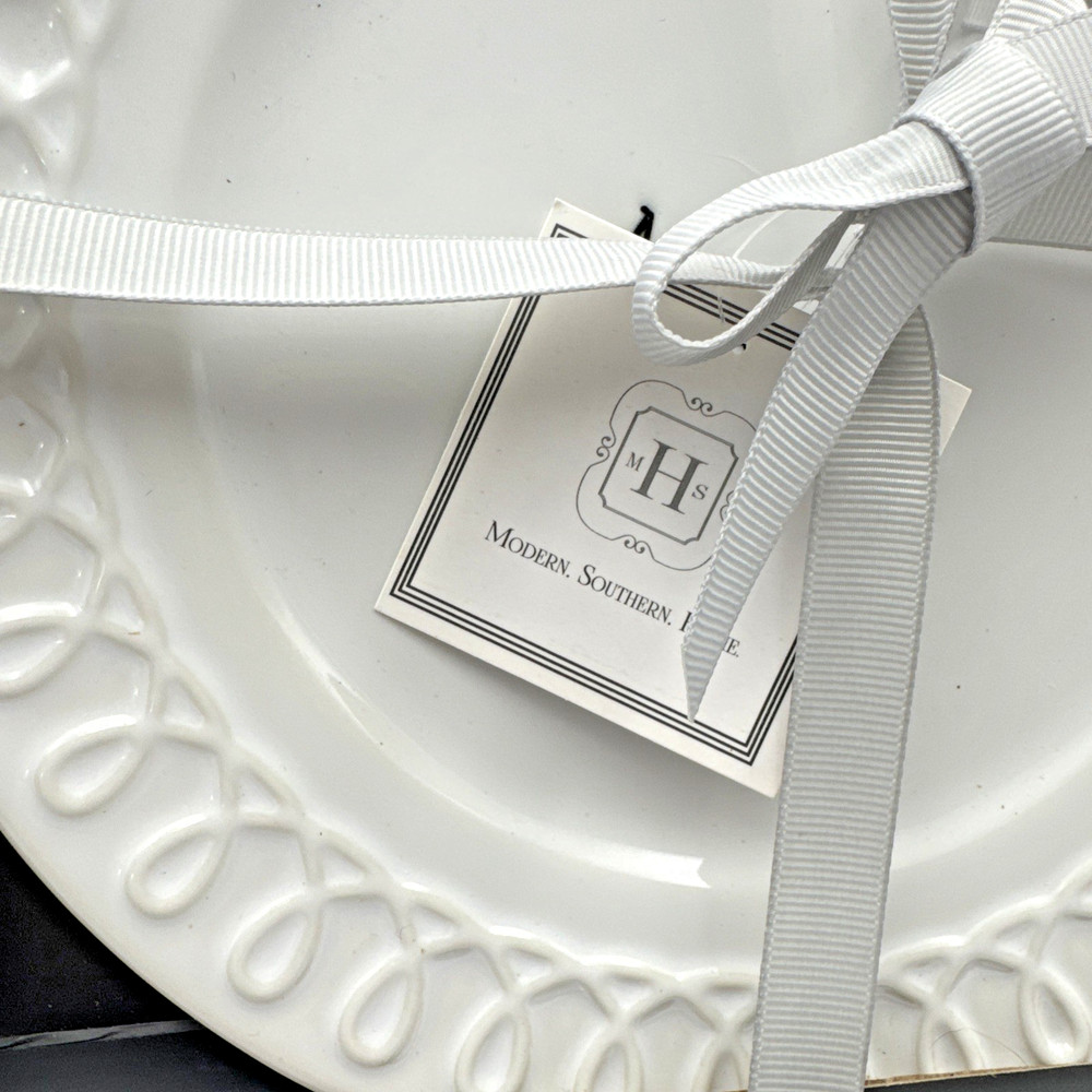 New Traditional Wedding Reception Mr. & Mrs. Cake Plate Silverware