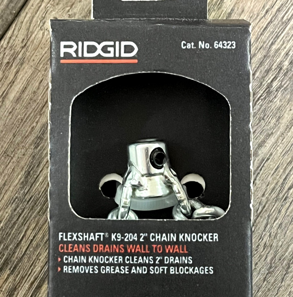 RIDGID FLEXSHAFT K9-204 2" CHAIN KNOCKER