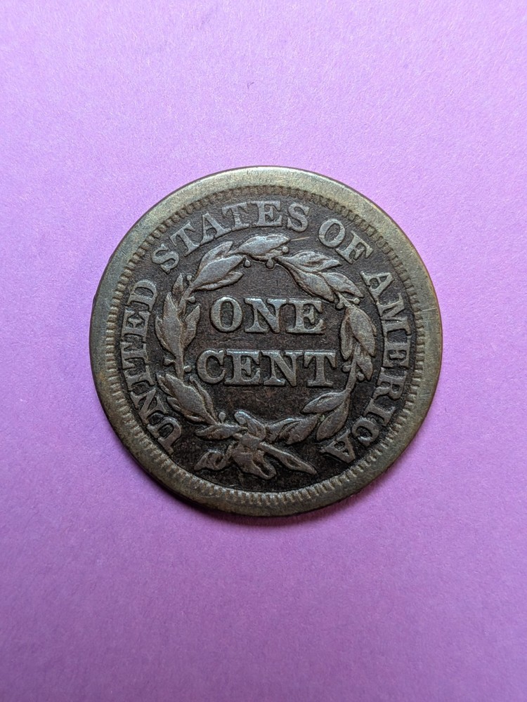 1850 Braided Hair Large Cent