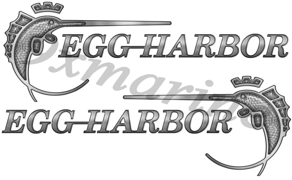 Two Egg Harbor 15"X5.5" Die-Cut Stickers