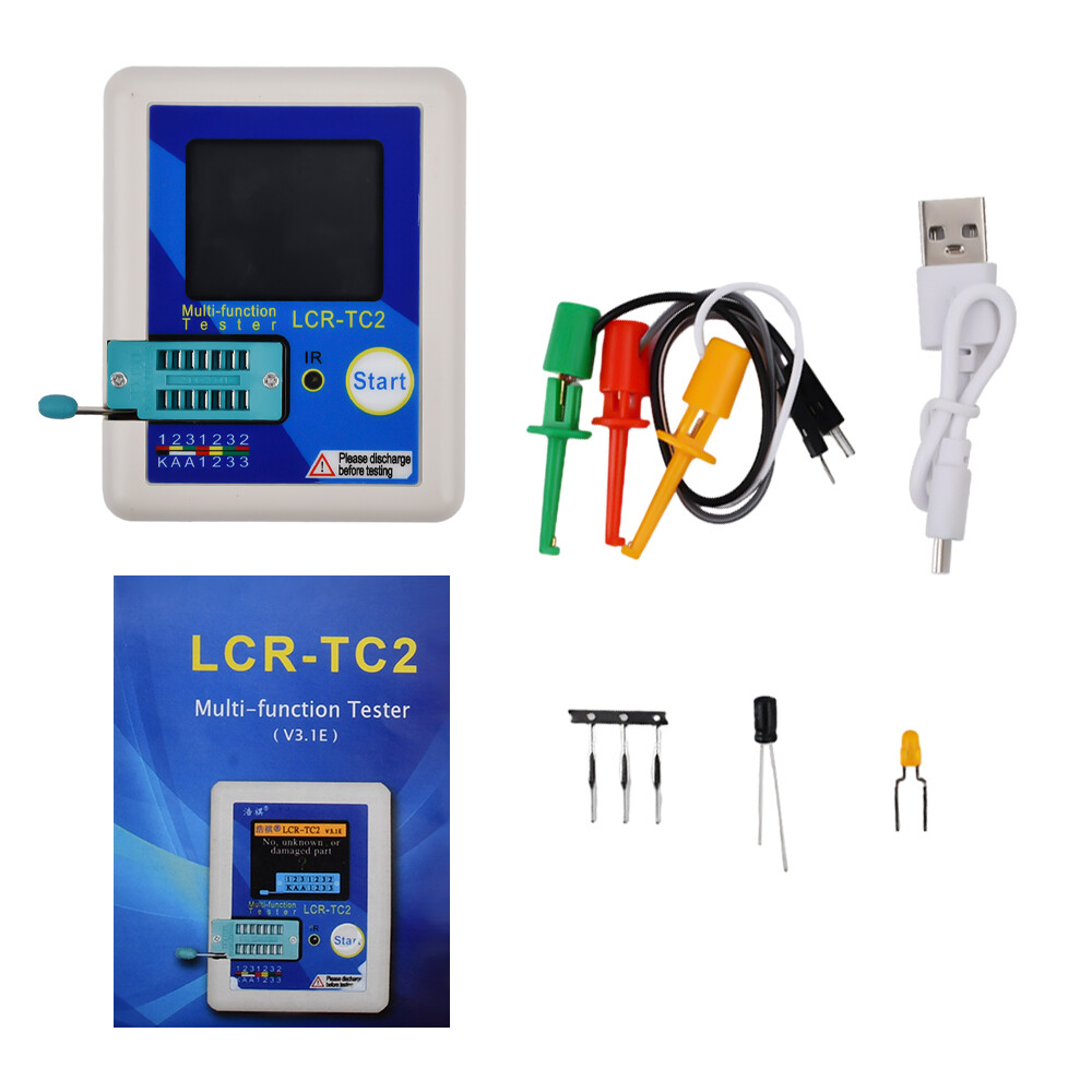 1.8'' Upgraded Version High-precision Transistor Tester LCR-TC2 V3.1E