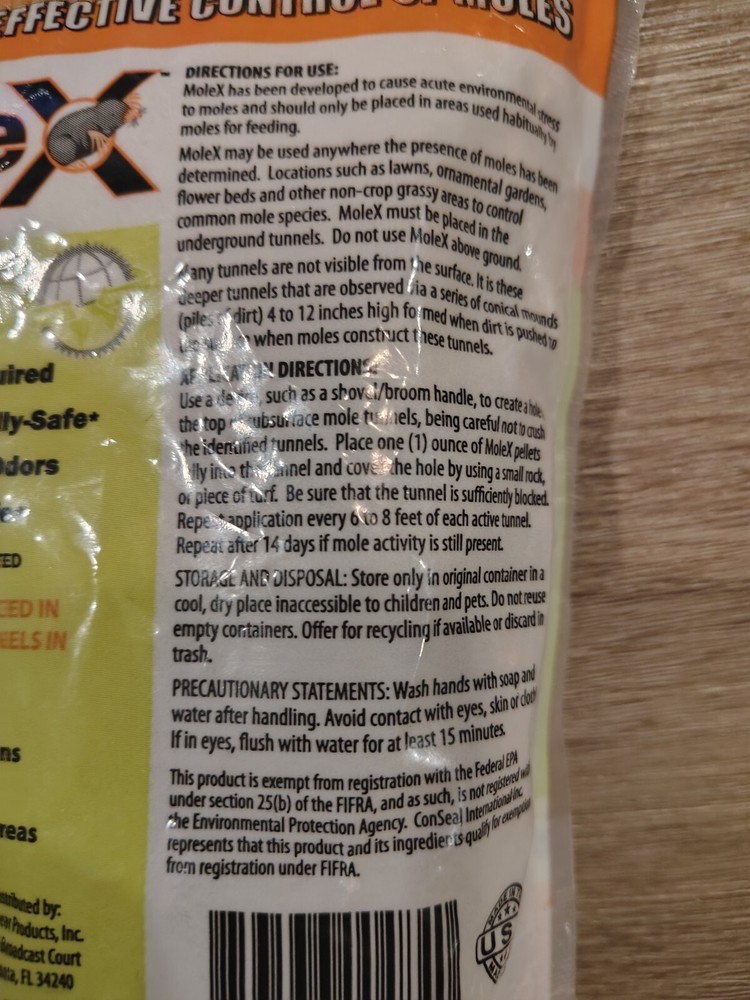 MoleX Mole Killer Pellets and Control 8 oz. Environmentally Safe Ready-to-Use