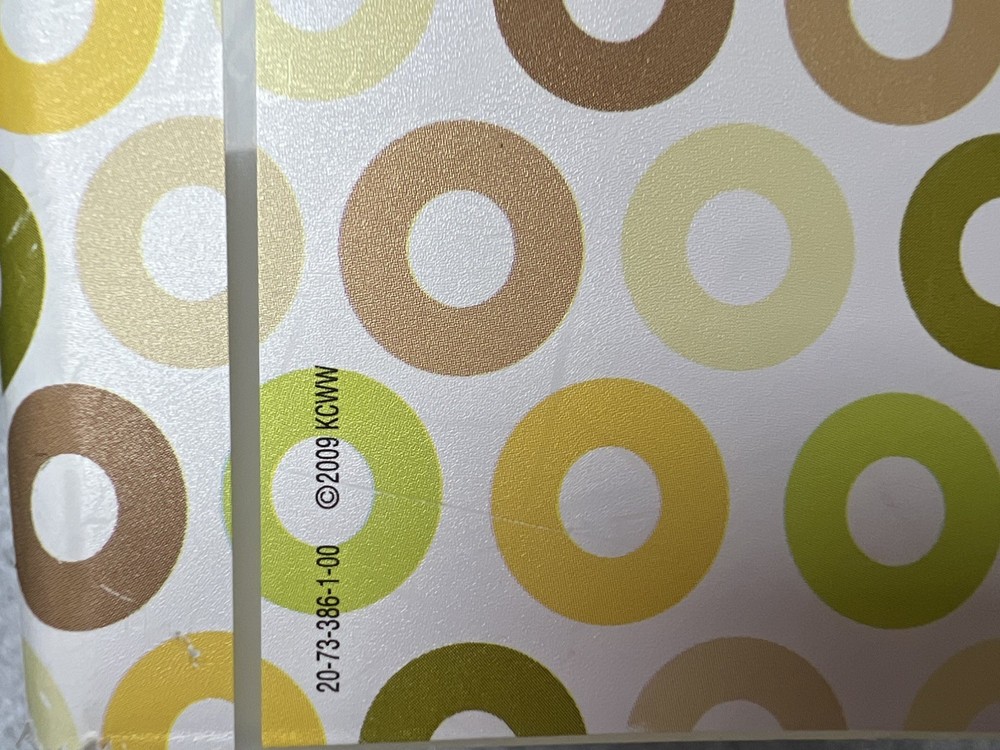 Polka Dots Circles Yellow Huggies Empty Used Diaper Wipe Refillable Container