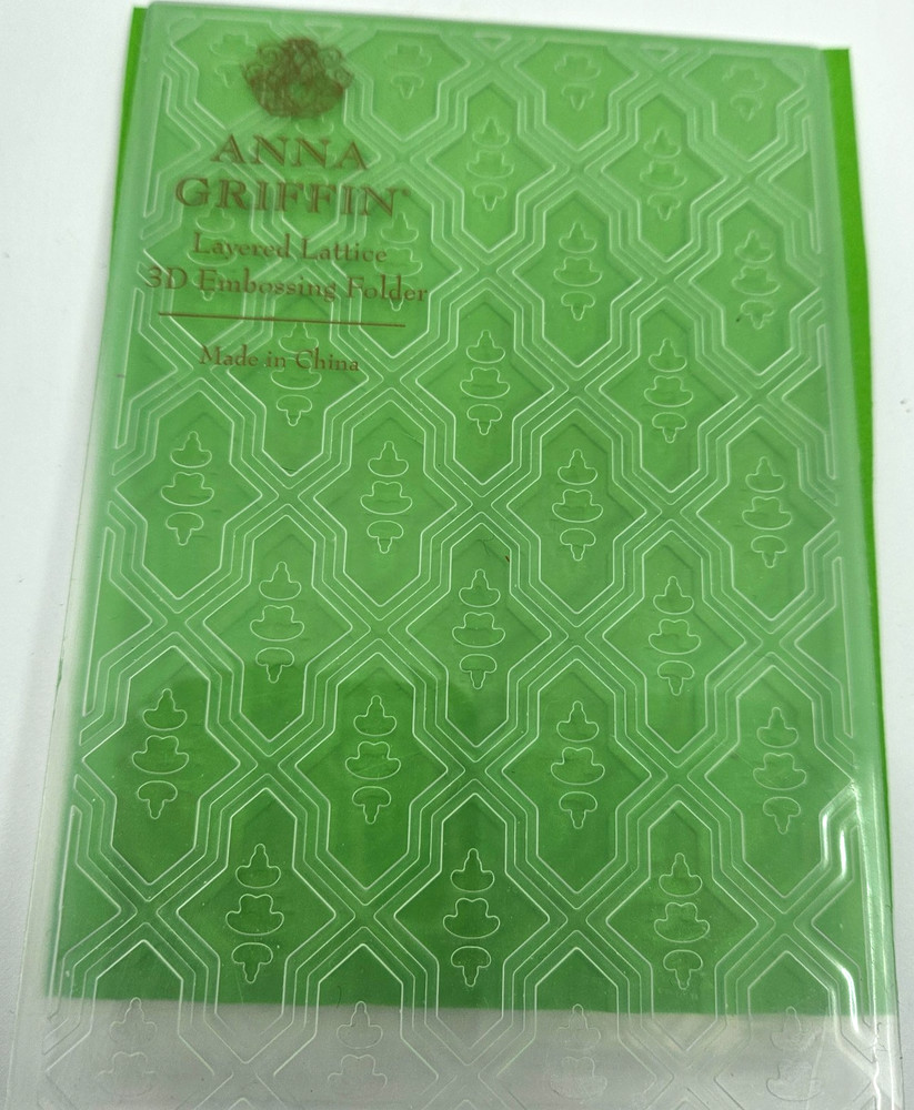 Anna Griffin Layered Lattice 4.25" x 5.5" Embossing Folder