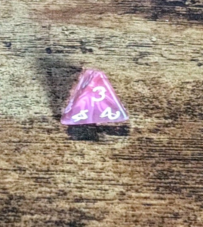 Pink Poly D&D Dice Set