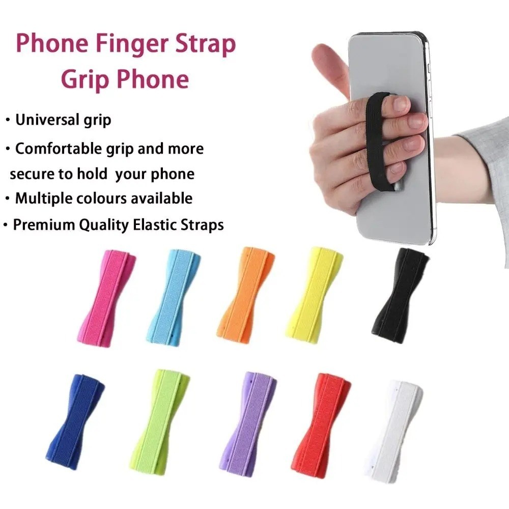 1PC Elastic Phone Finger Strap ABS Grip Universal Mobile Holder Back Sticker