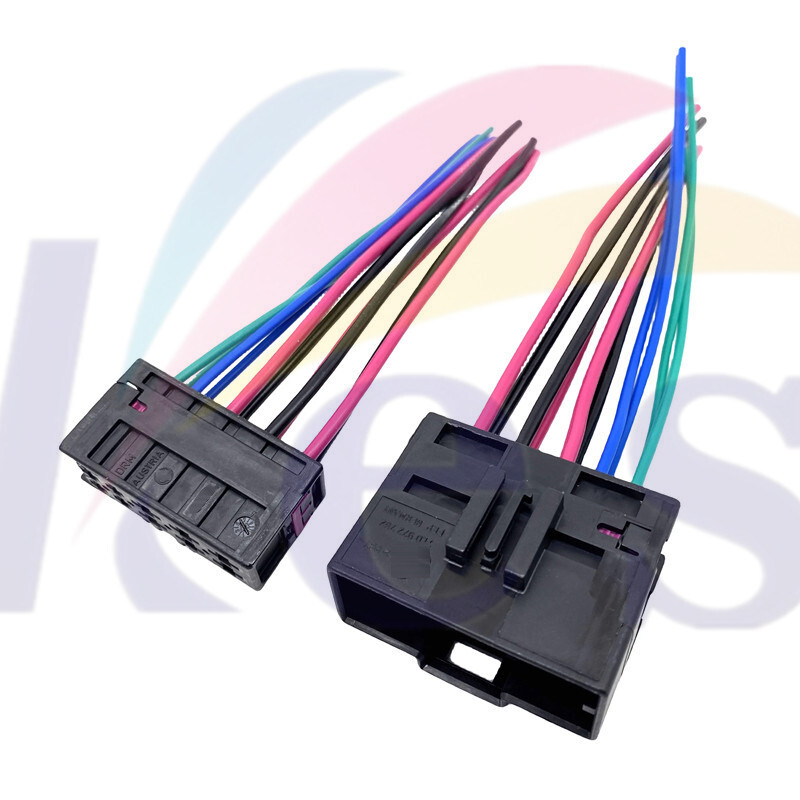 🪐For VW Power Seat Heating Plug Socket A Pair OEM 10-way Connector Harness