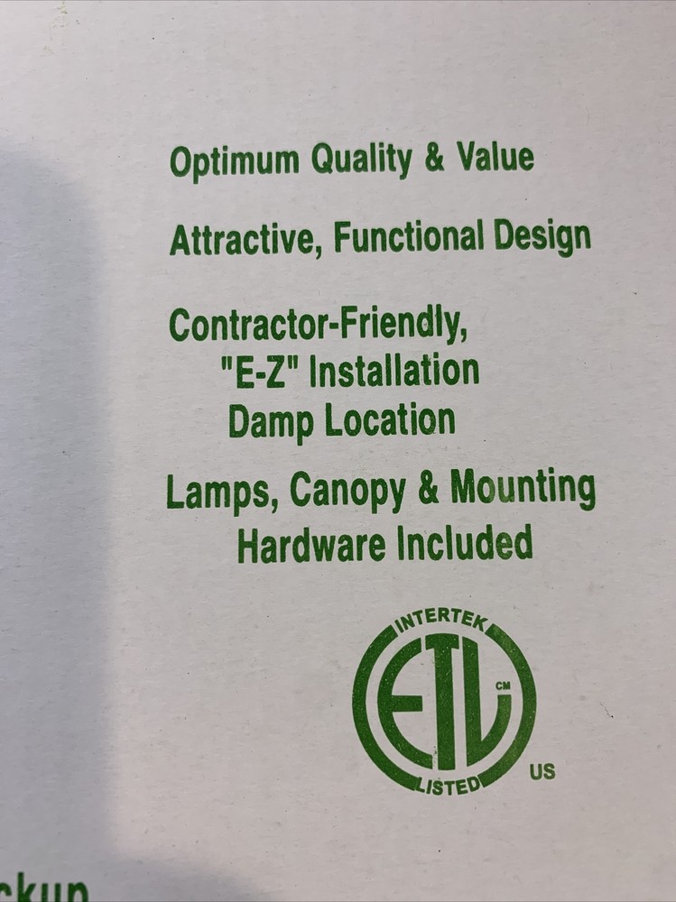 eTopLighting LED Exit Sign Green Lettering Double Faced Contractor 6 Pack