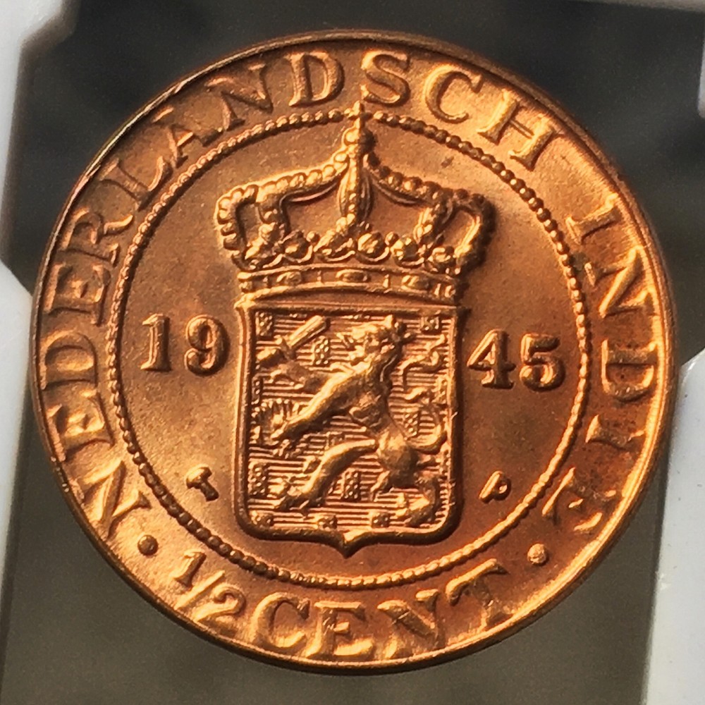 NETHERLANDS INDIES 1945 1/2 CENT