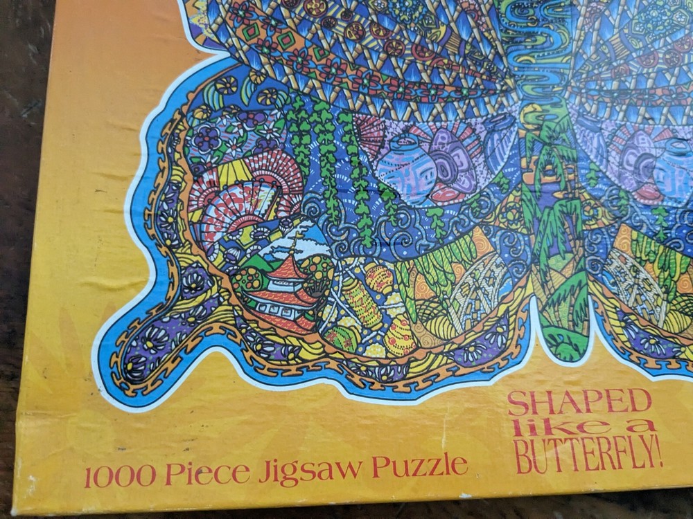 Ceaco 1000 Piece Butterfly Shaped Jigsaw Puzzle