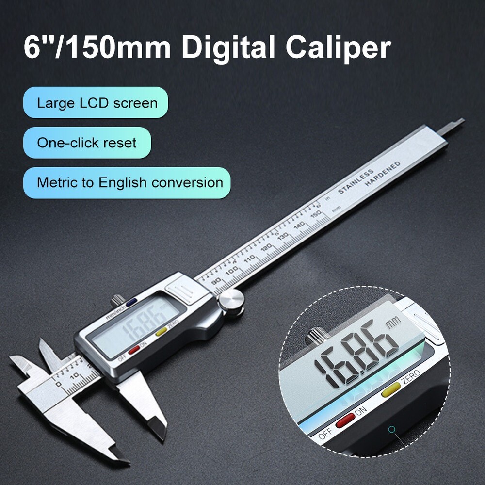 Caliper Digital Tool Digital Calibrator DIGITAL CALIBER Vernier Digital Metal 6"