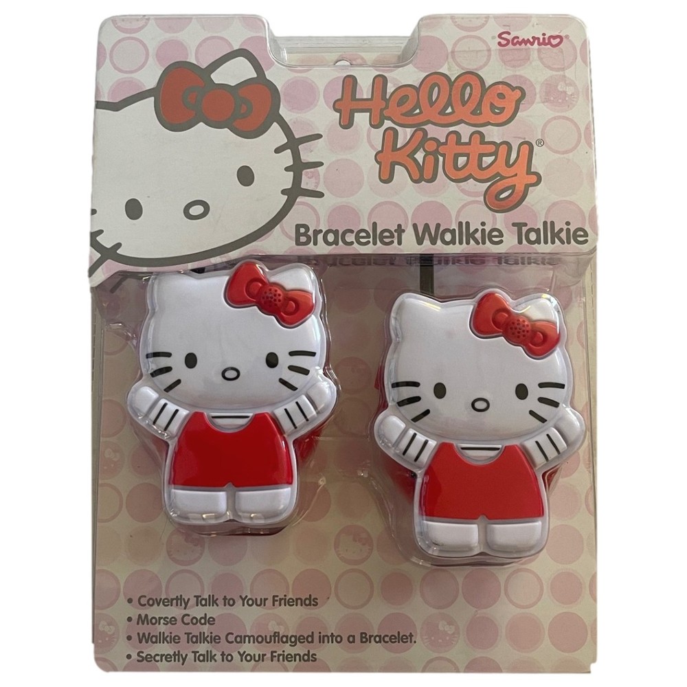 Hello Kitty Bracelet Walkie Talkie Set, Red