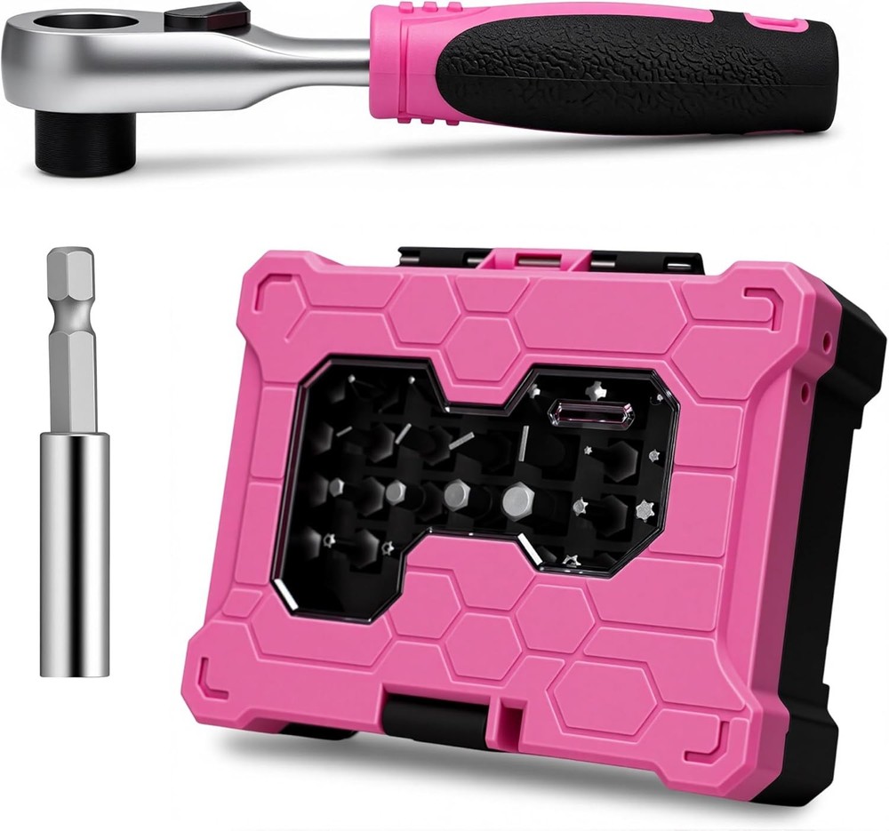 Compact Mini Ratchet And Bit Set Durable Precision Screwdriver With Carry Case