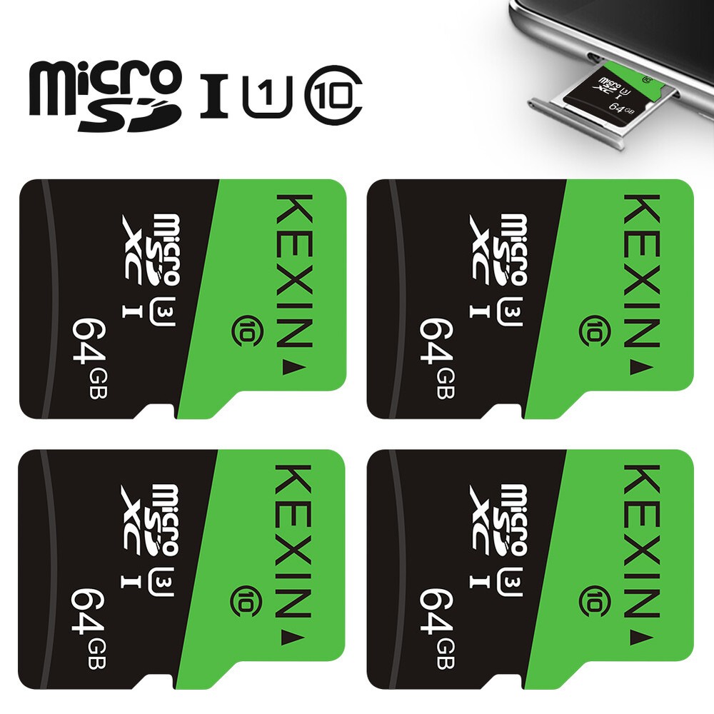 10PCS 64GB Micro SD Card Class 10 Ultra MicroSDXC UHS-I Memory Card for Camera