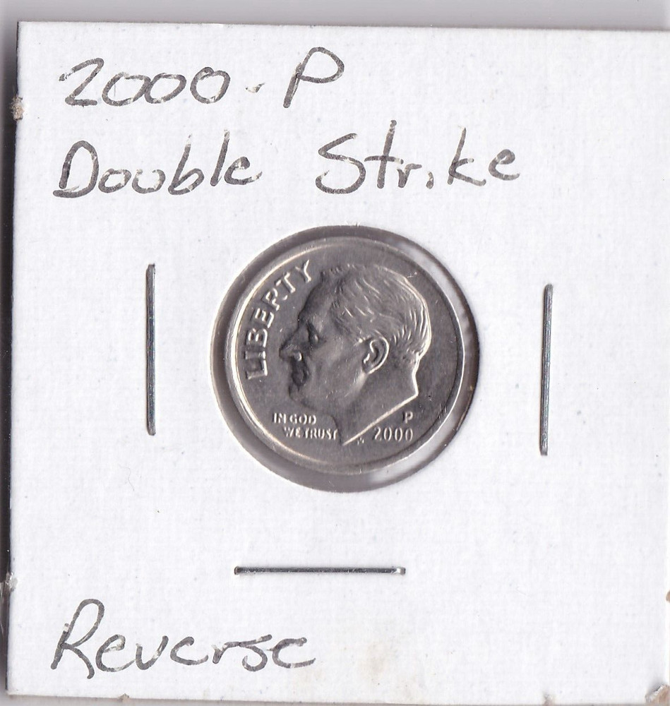 2000 P - Roosevelt Dime Machine Doubling