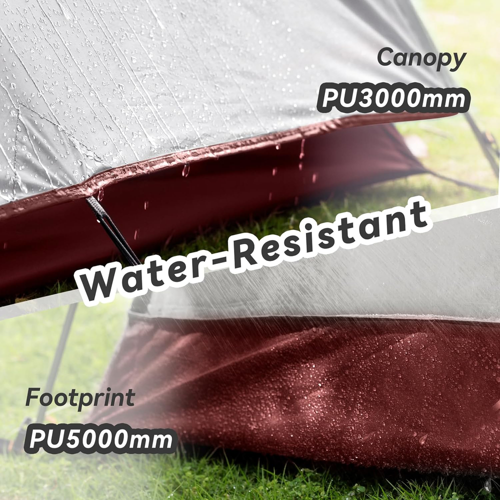 Forceatt Camping Tent 2/3/4 Person, Professional Waterproof & Windproof Lightwei