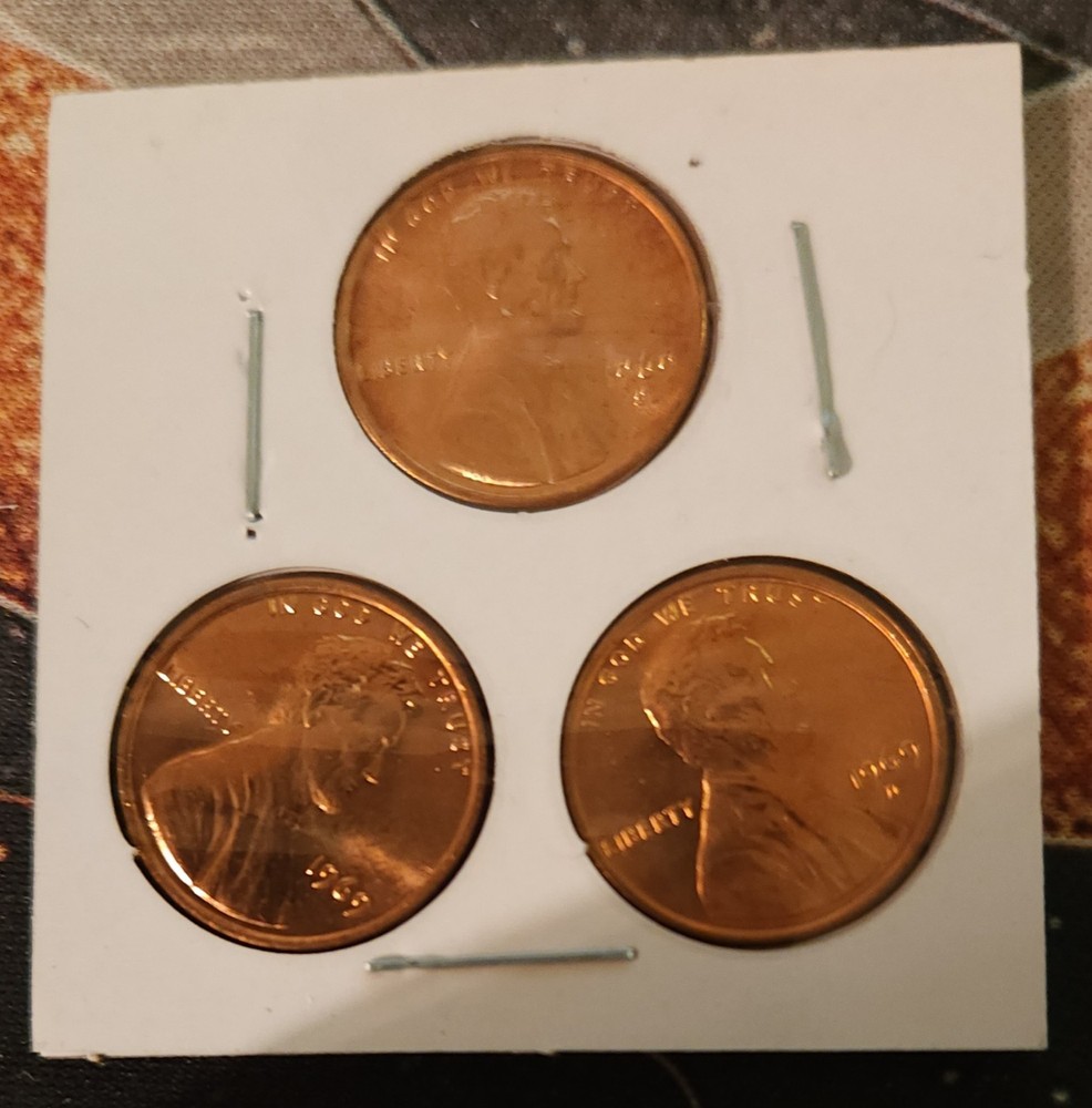 1969 PDS MS+ Lincoln Memorial Cent Set