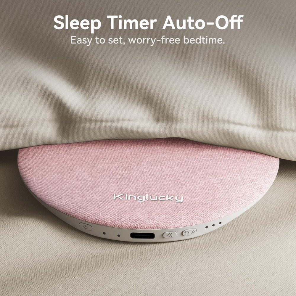 Pillow Speaker for Sleeping, Mini Bluetooth Speaker Under Pillow with Built-i...