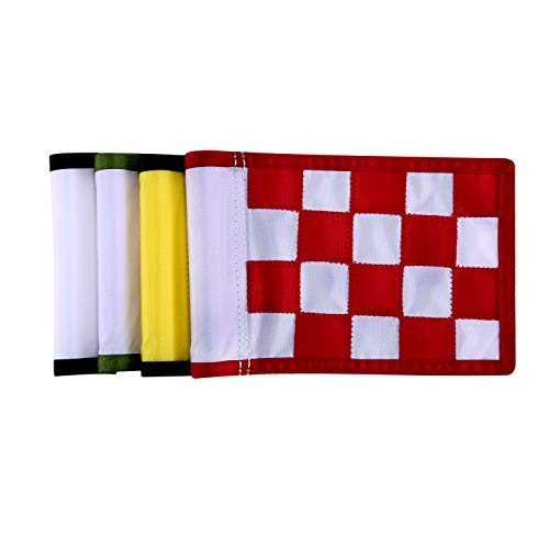 Golf Flag, Checkered Training Putting Green Flags, Golf 4-sets new version