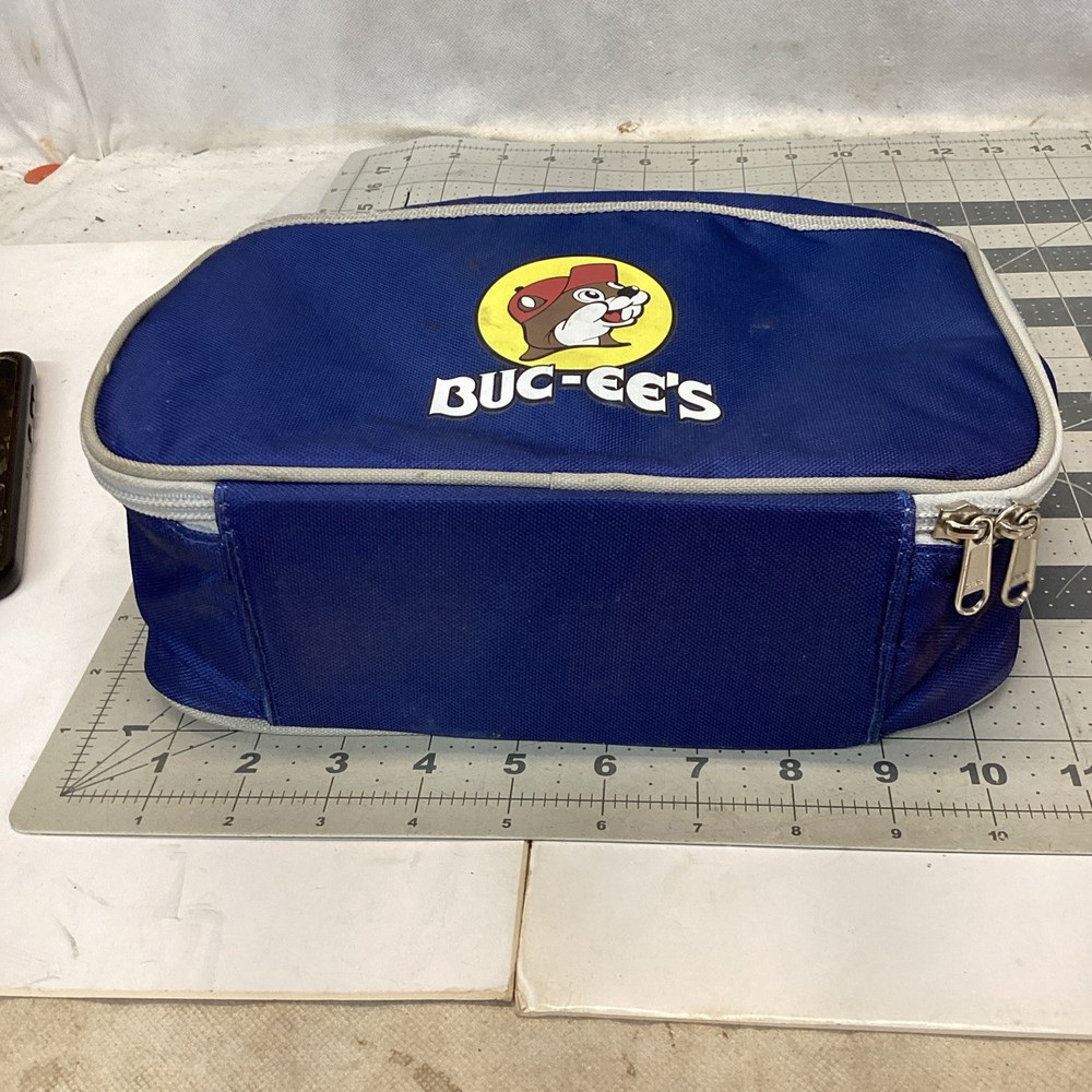 BUC-EES BLUE Zippered Lunch Box Tote