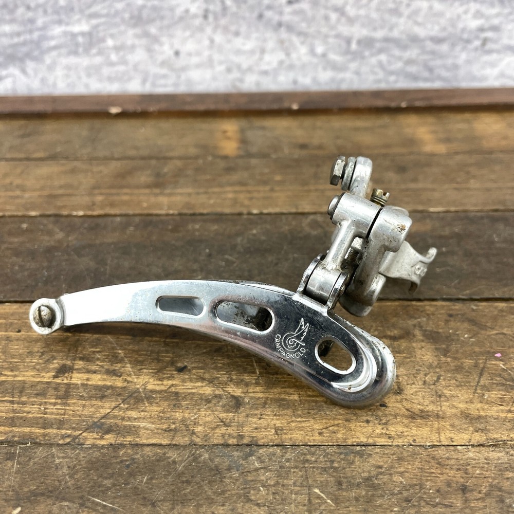 Vintage Campagnolo Record Front Derailleur On Bottom Pull Campy 3 Hole A3