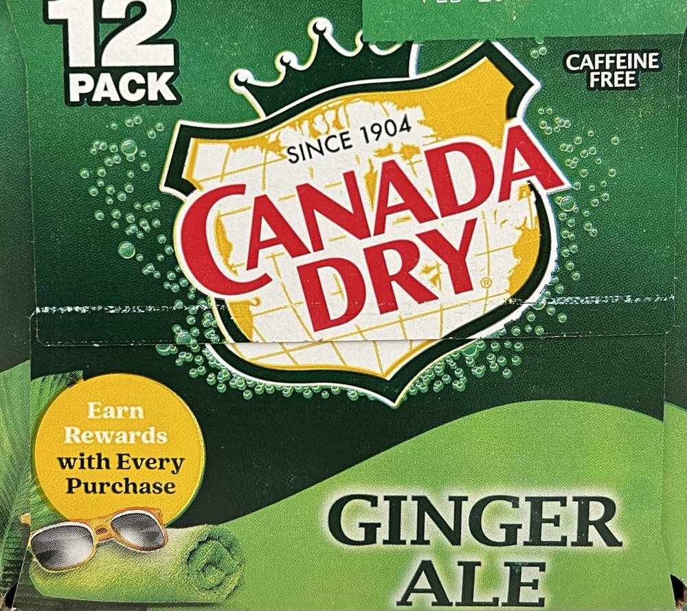 Canada Dry Ginger Ale Soda 12 pack
