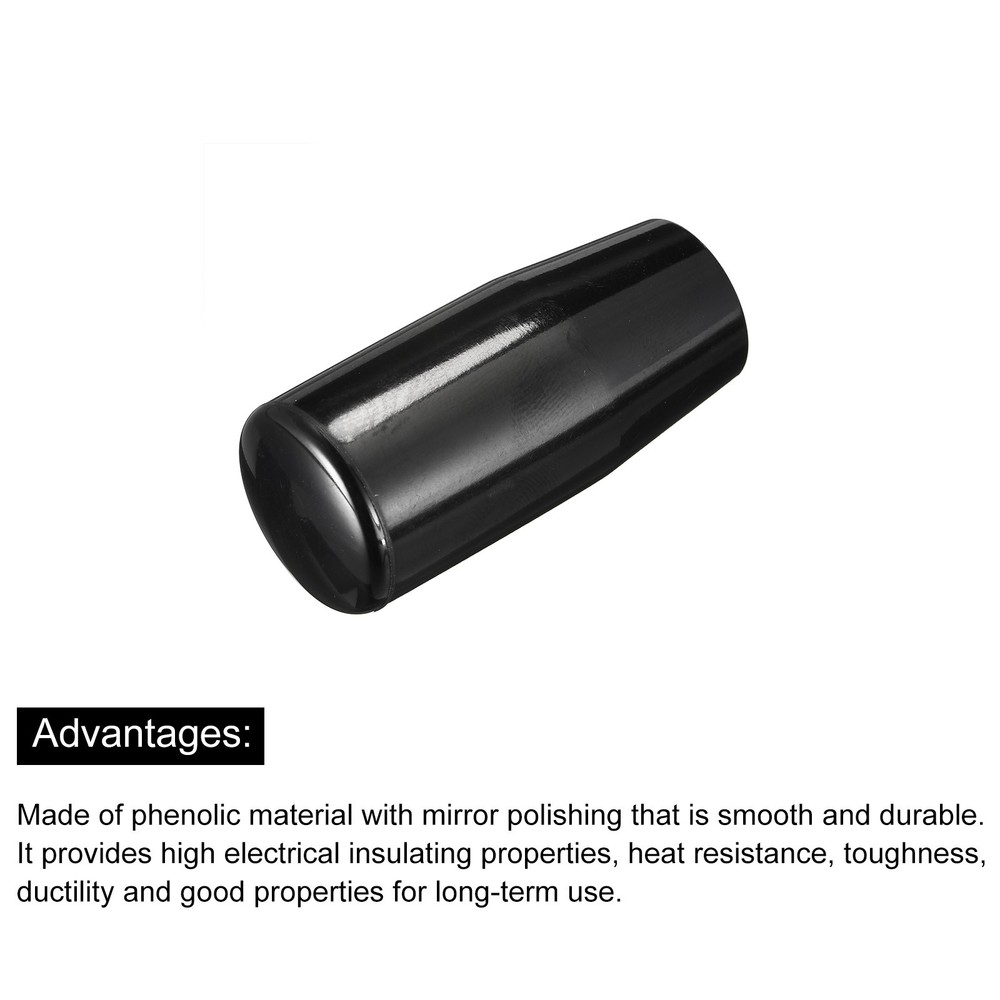 M12x65mm Female Threaded Hand Knobs Cylinder Insert Handles for Mechanical