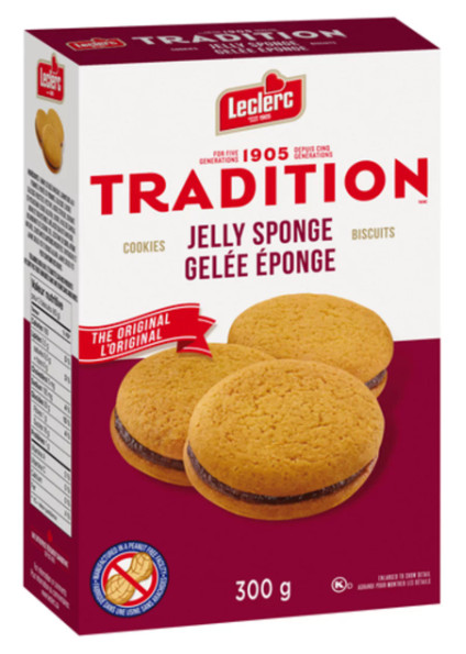 Leclerc Tradition Cookie Jelly Sponge 300g (4 Pack)