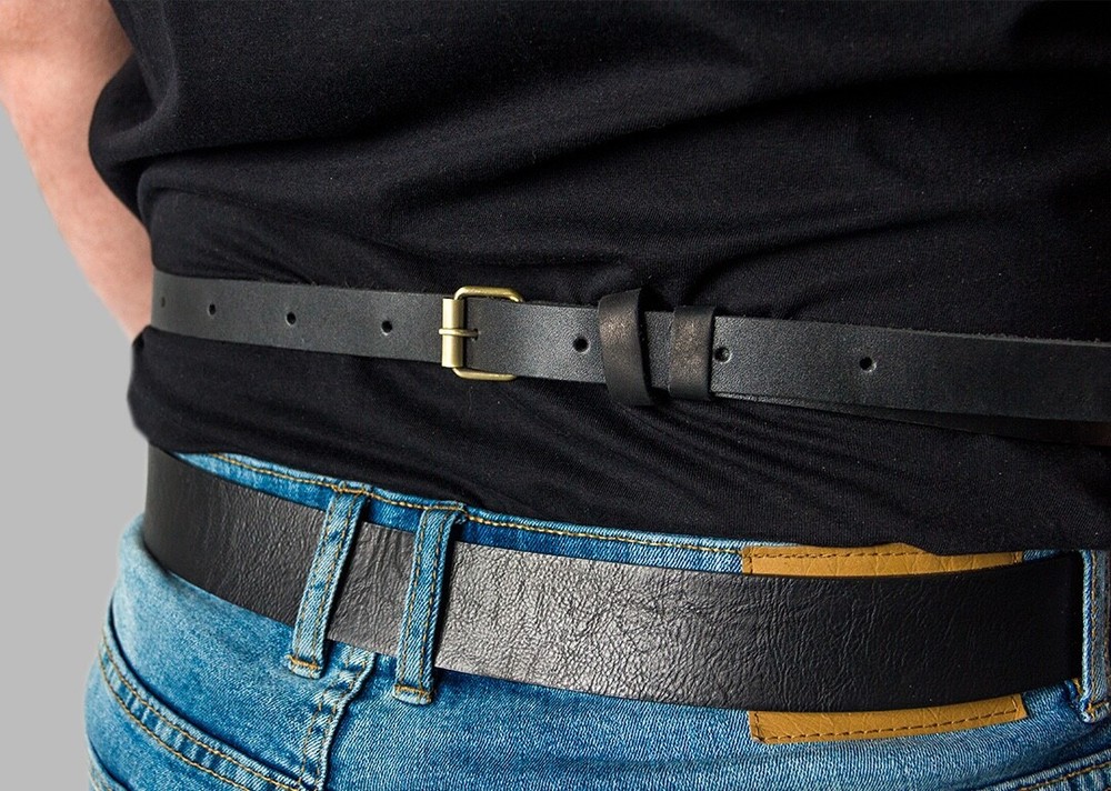 Adjustable Black&Brown Leather Work Apron BeaverCraft AP3X