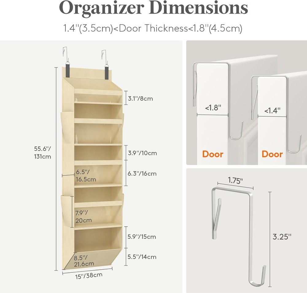 Foldable Clear Window Organizer - 40 lbs Load Capacity for Home Essentials
