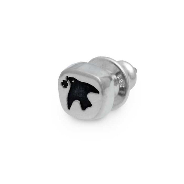Dr MONROE Syncnote Pigeon Stud Earring (Single) Silver