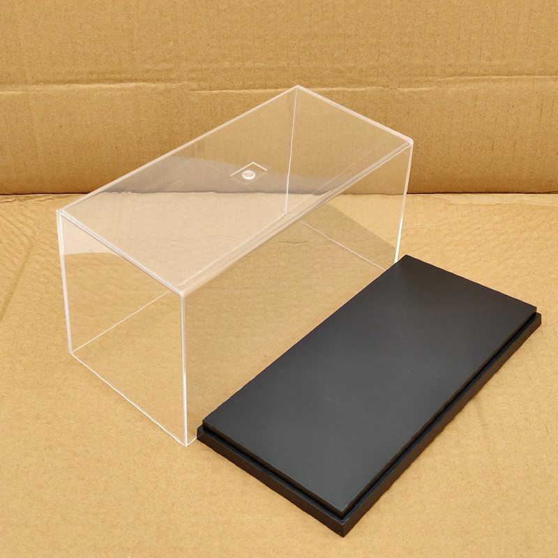 Acrylic Case Motorcycle Model Car Display Boxes Dustproof Storage Box Clear 20cm